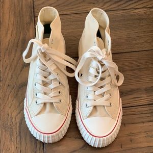 Worn Once P. F. Flyers Size 7.5 Natural High Top